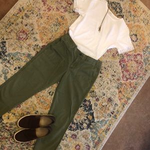 Army Green banana republic pants